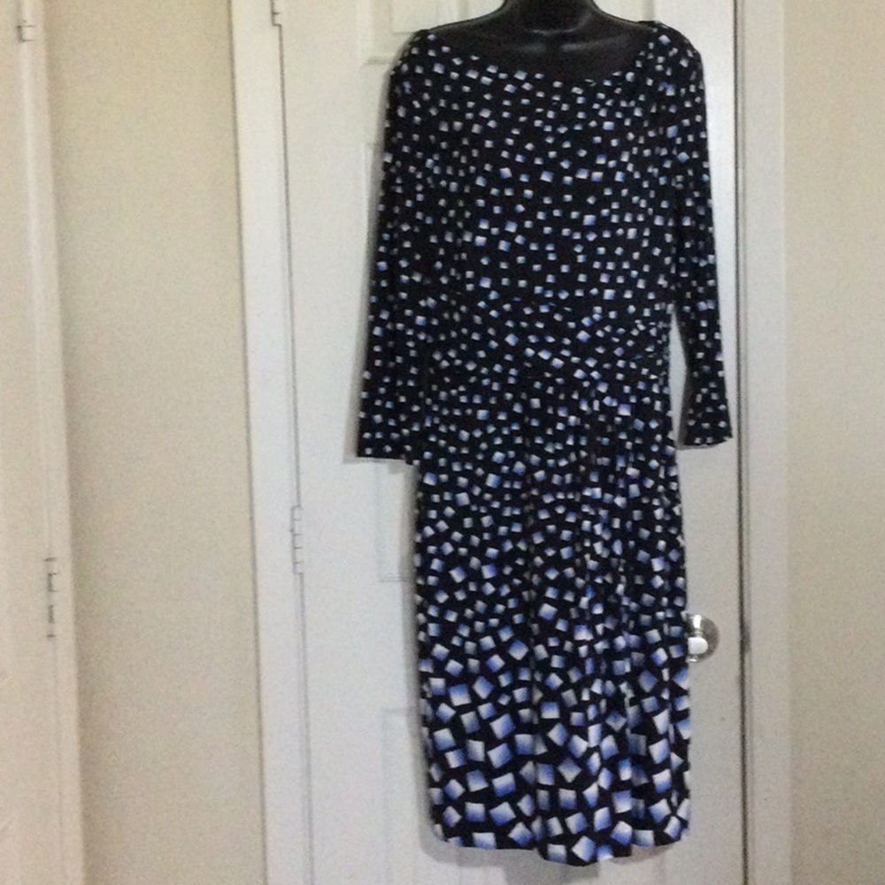 Chic Black and White Patterned Maxi Dress